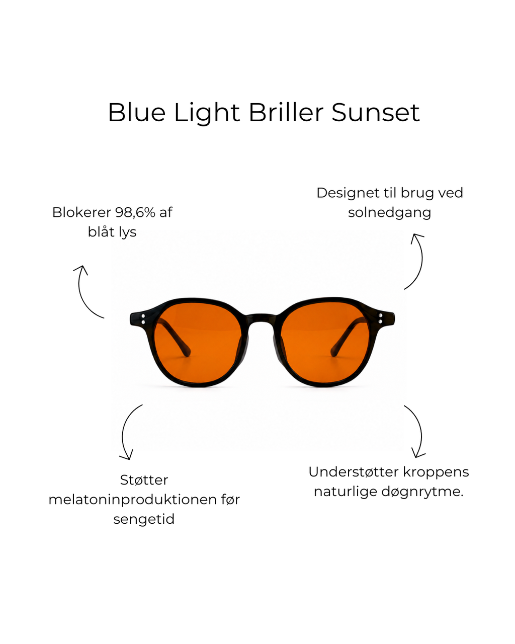 INNERZEN Blue Light Briller | Sunset